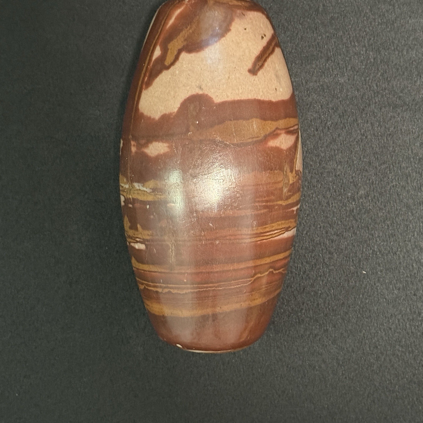 Stripped 9 Inch Shiva Lingam Natural stone from Narmada River in India SL25C9.11