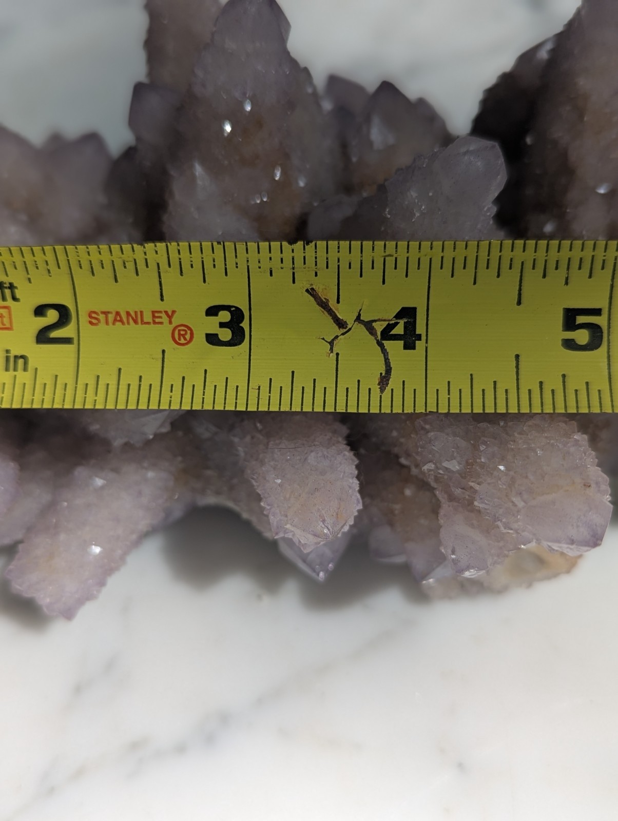 Natural African Spirit Amethyst Crystal Cluster Lilac Purple Mineral Specimen