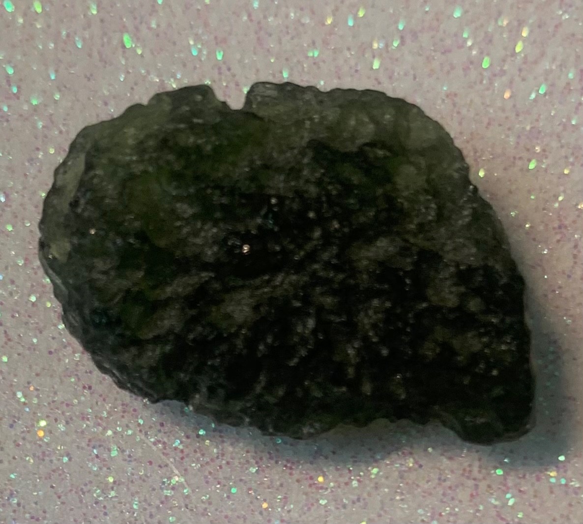 Moldavite GREEN BEAUTIFUL RARE SPECIMEN