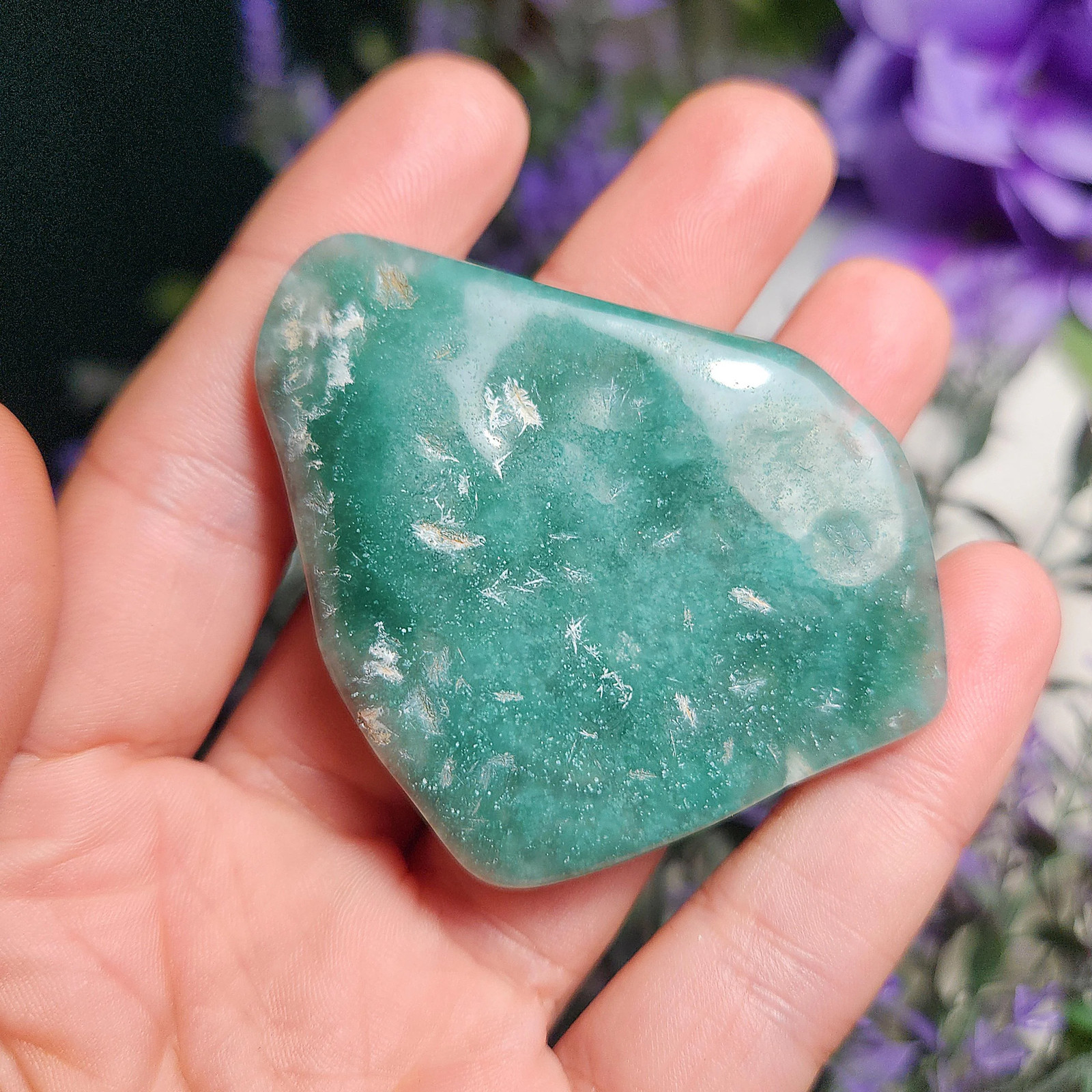 Chrome Chalcedony Polished Slice