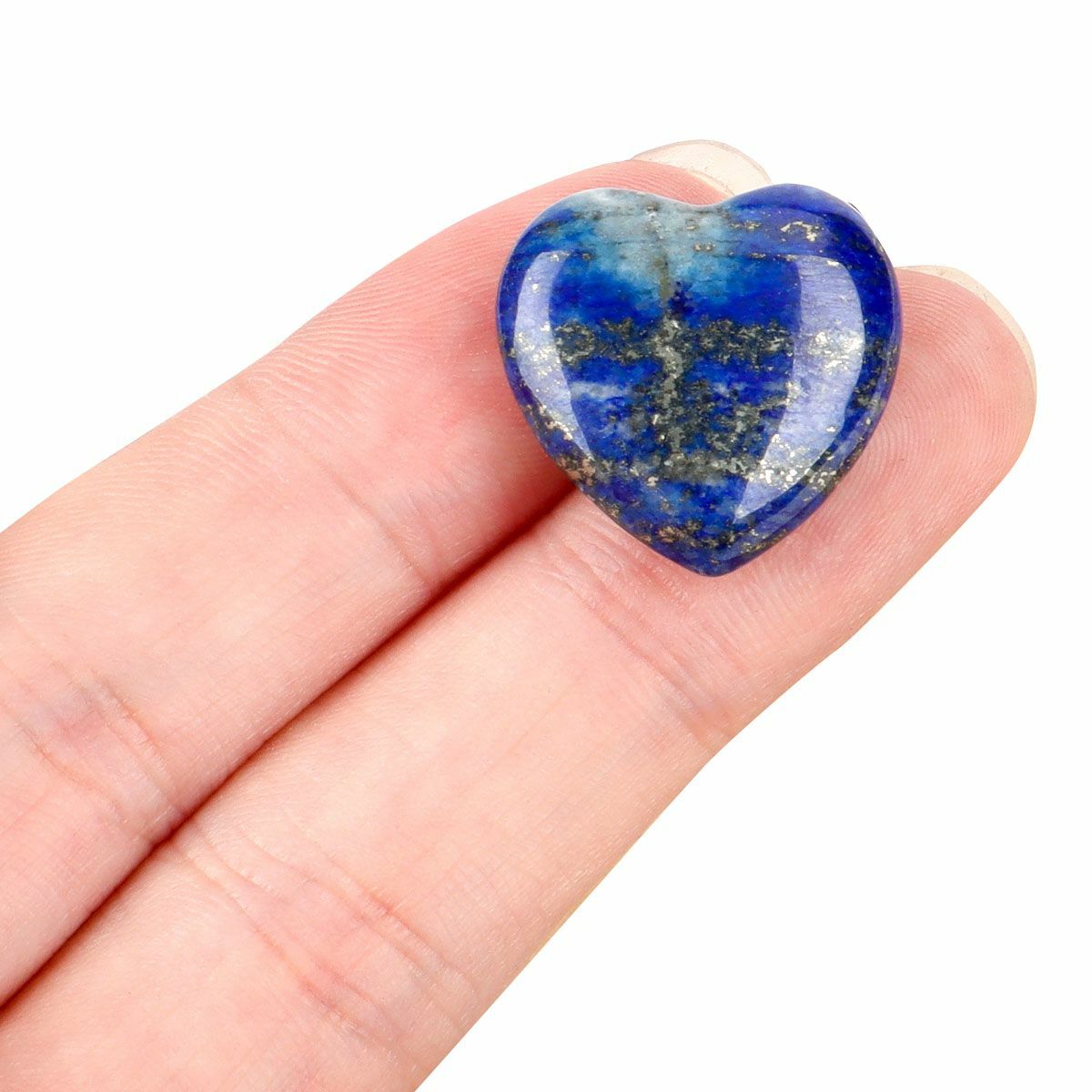 5/10PCS Natural Crystal Quartz Carved Heart Shaped Healing Love Gemstone 20mm