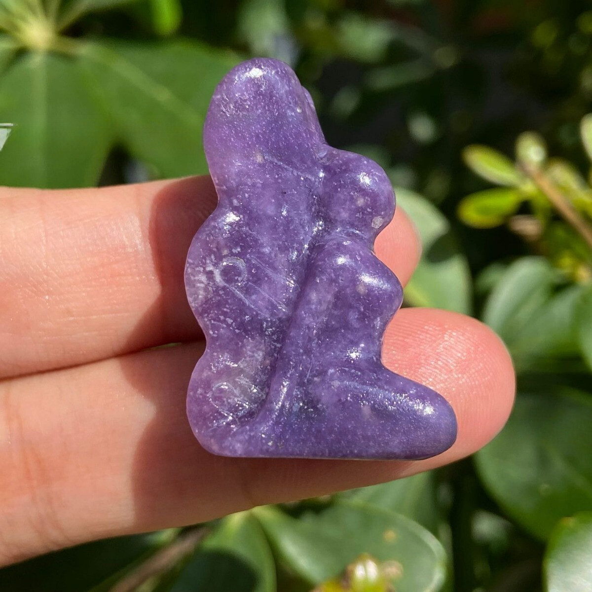 1.2″ Natural Fluorite Butterfly Fairy Carved Quartz Crystal Skull Healing 1PC
