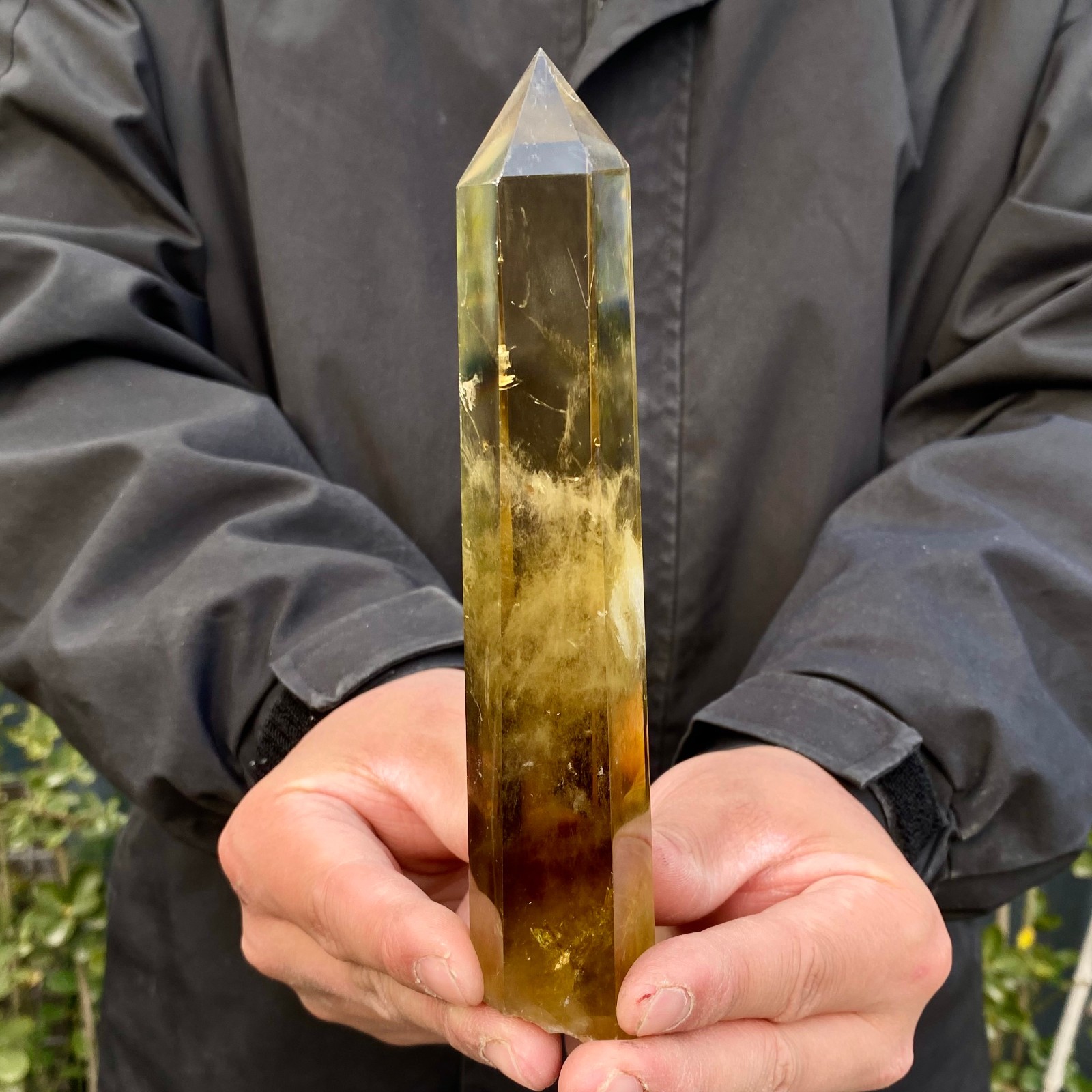 335G Citrine obelisk energy column Reiki healing