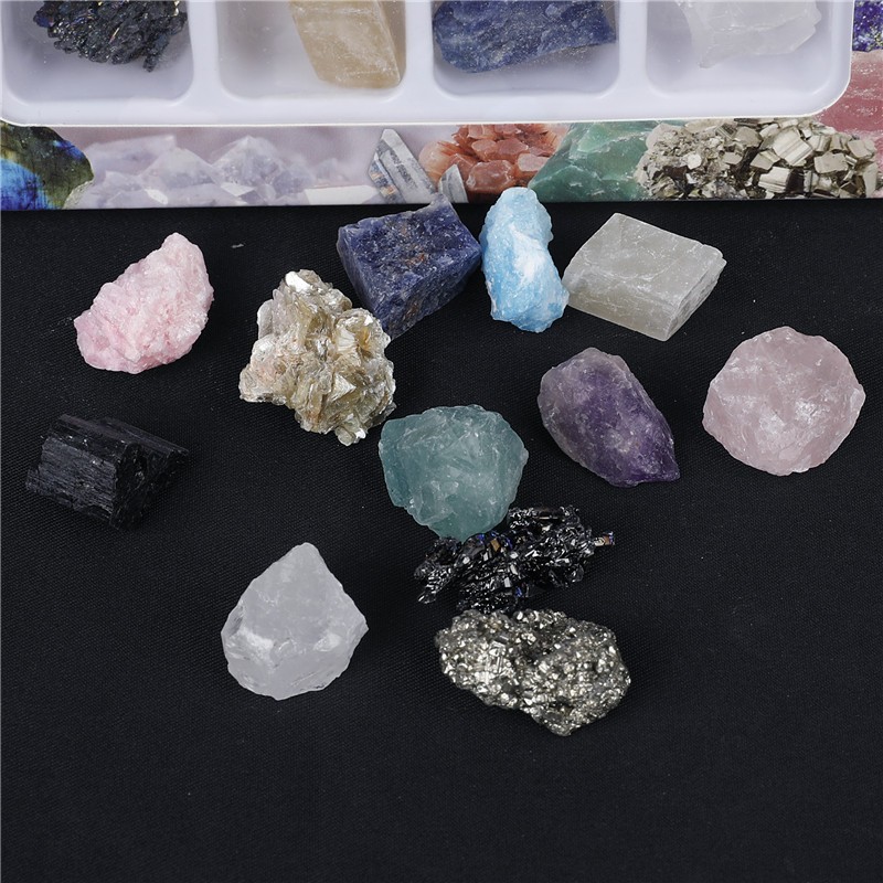 Minerals of the World 12 Pcs Natural Mineral Specimen Collection *1PCS