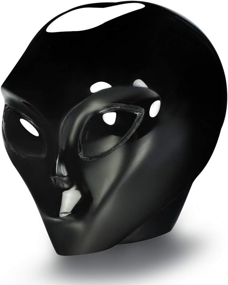 Elegant 2.0″ Black Obsidian Crystal Alien Skull – Gift of Healing & Style