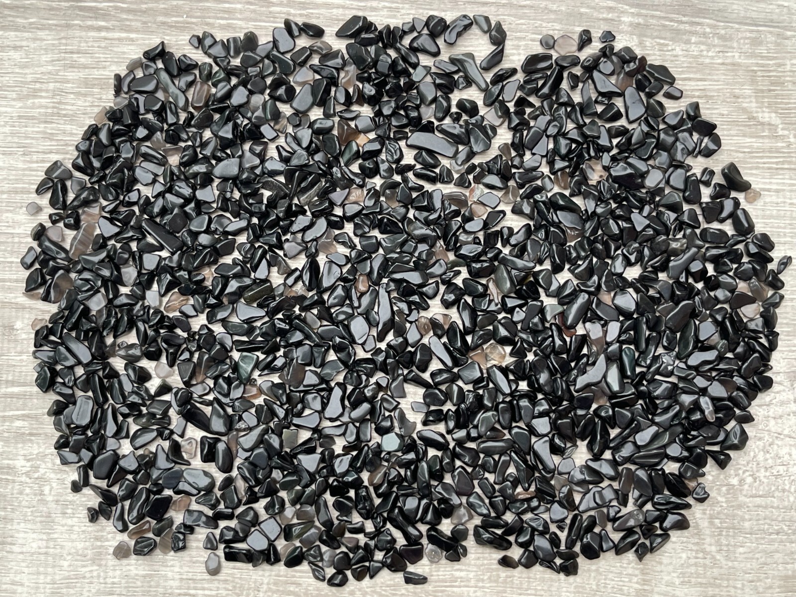 Grade A++ Rainbow Obsidian Semi Tumbled Gemstone Chips 4 – 12mm, Wholesale Lot