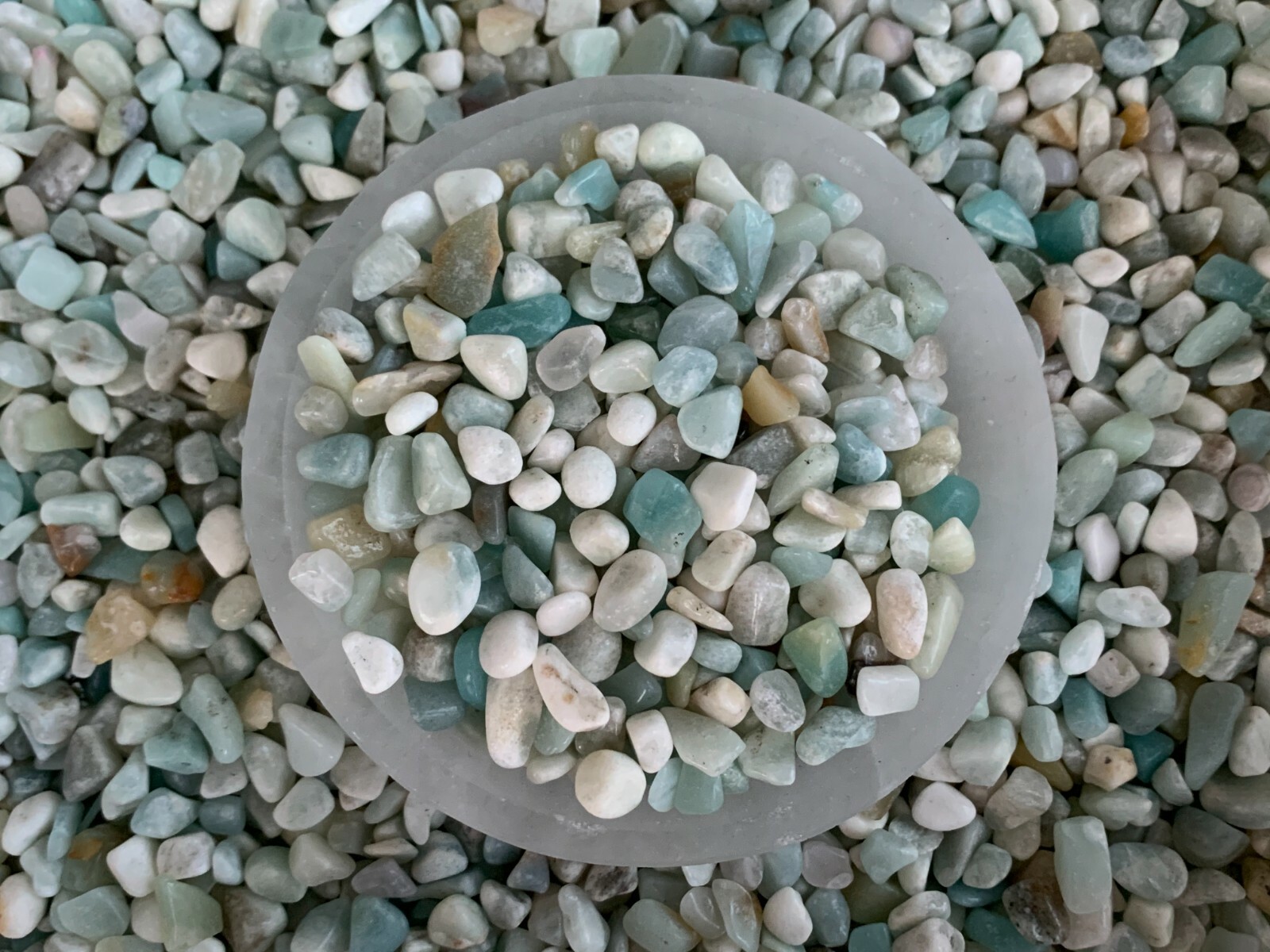 Amazonite Semi Tumbled Gemstone Mini Chips 6 – 8 mm, Wholesale Bulk Lot
