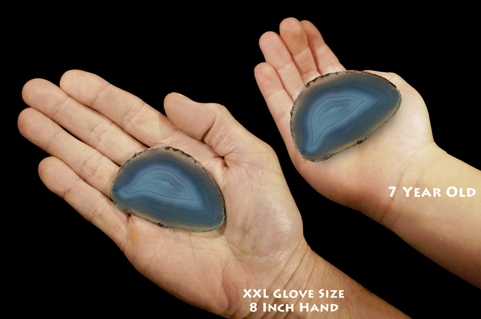 Agate Geode Teal Slab 2 1/2″ Polished Slice Metaphysical Chakra Healing