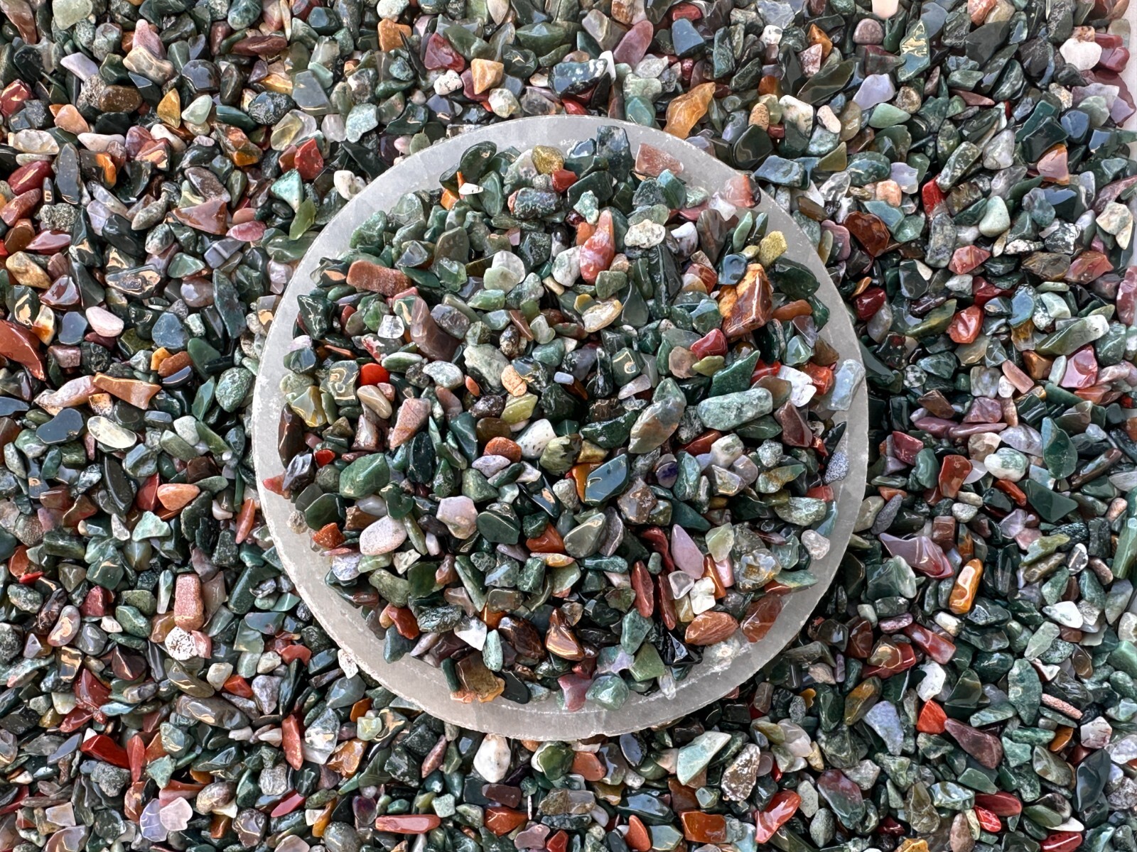 Fancy Jasper Semi Tumbled Gemstone Mini Chips 3 – 10 mm, Wholesale Bulk Lot