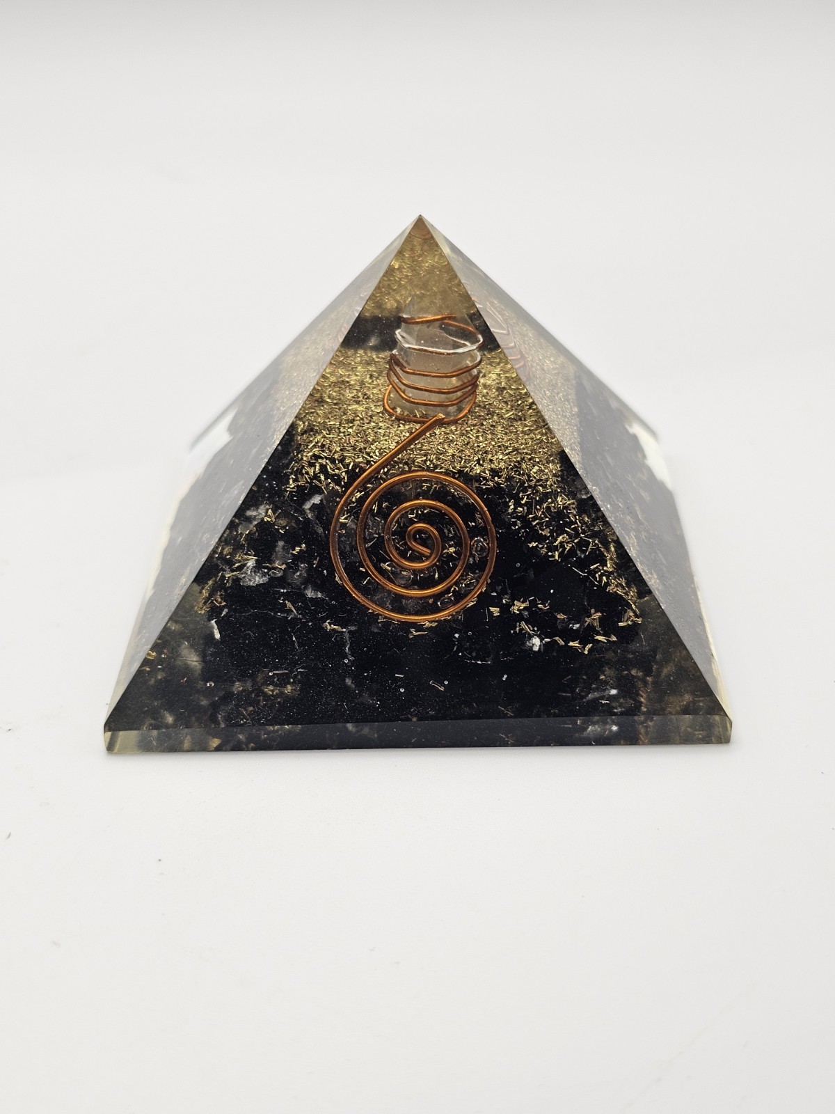 2.5″ Black Shungite Orgonite Orgone Pyramid Energy Reiki Charged Generator