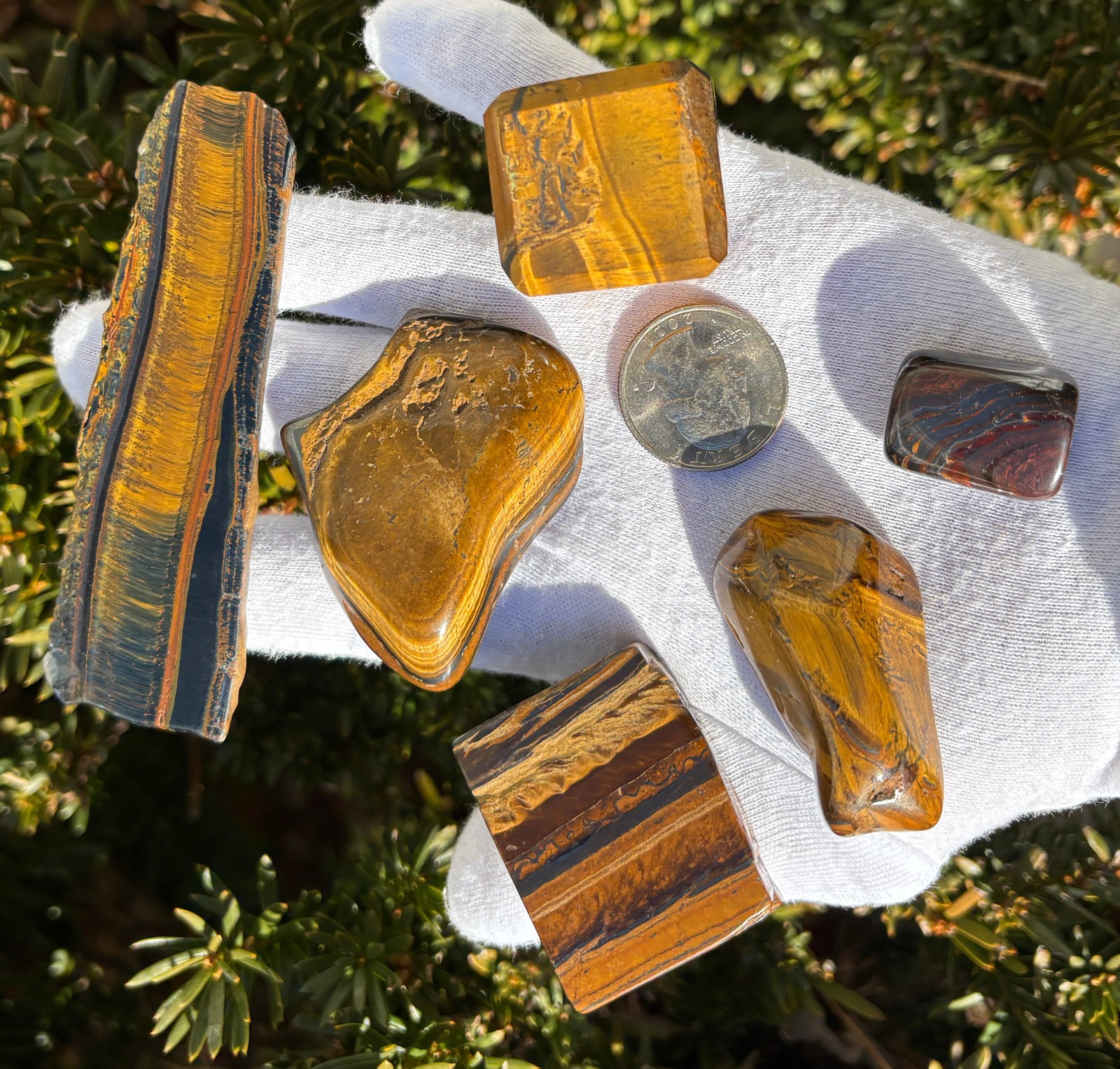 USA SALE 222g LOT TIGER EYE CUBE/TUMBLE/POLISHED SLAB/SLICE/TIGER IRON/TUMBLES