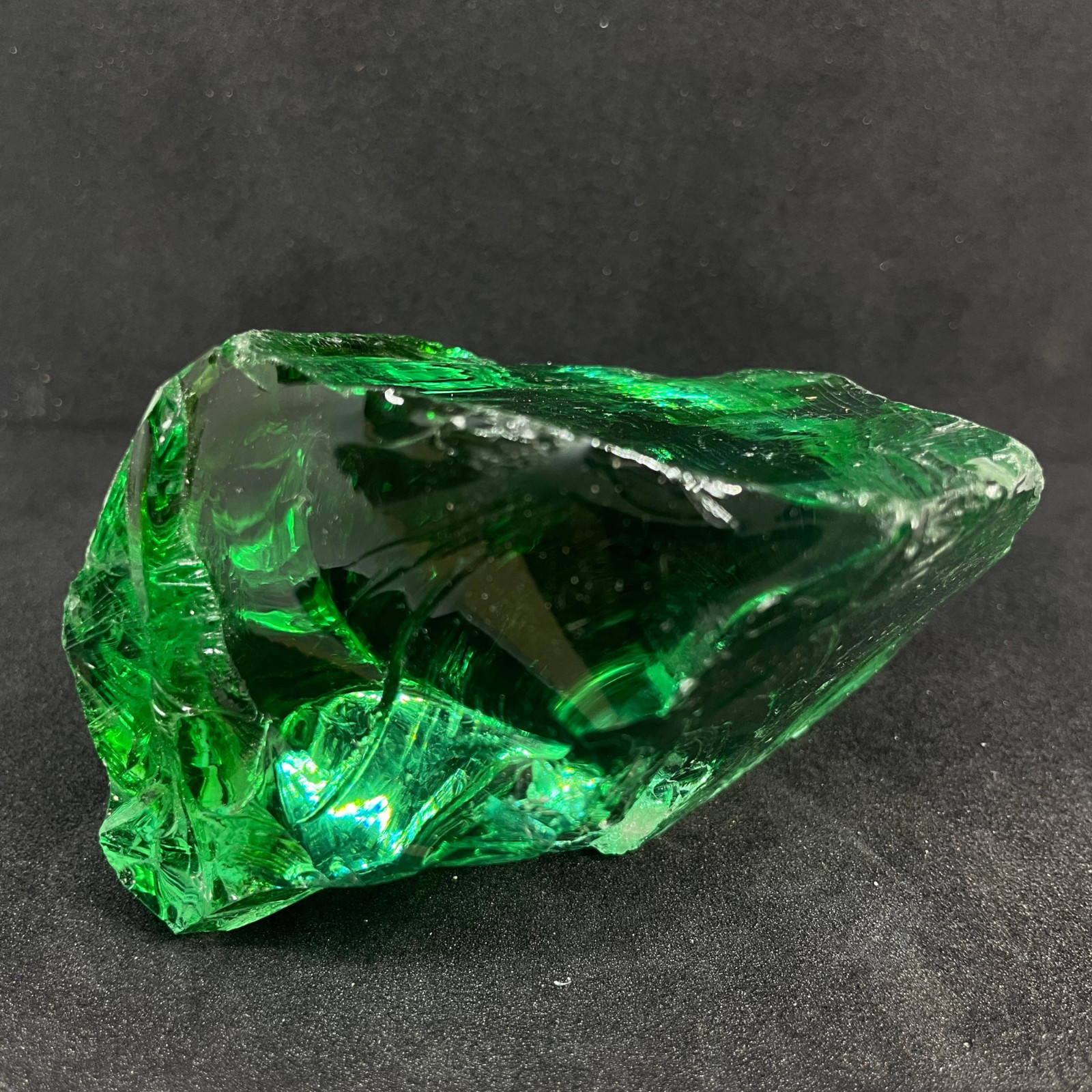 Premium Large Raw Green Obsidian Stone 1050-1200 CT– Crystal for Home Décor