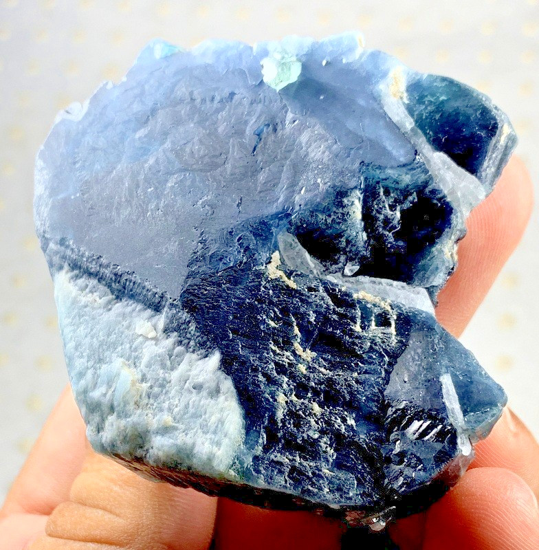 670 Carats beautiful blue Cap Tourmaline Crystal Specimen from Afghanistan
