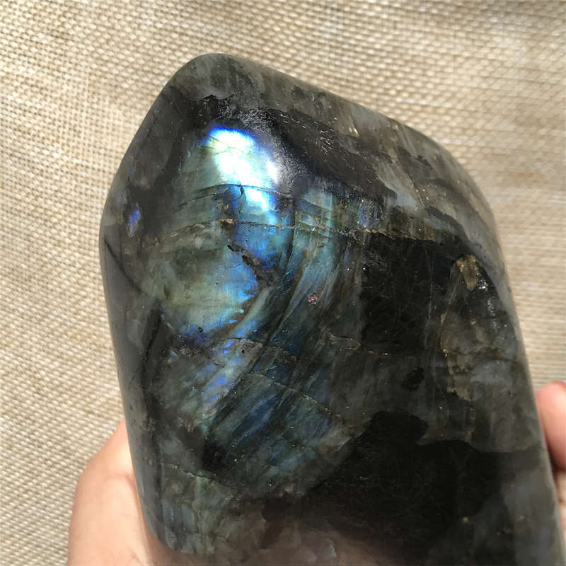 1.03kg Natural Labradorite Quartz Crystal Spectrolite Mineral Reiki healing