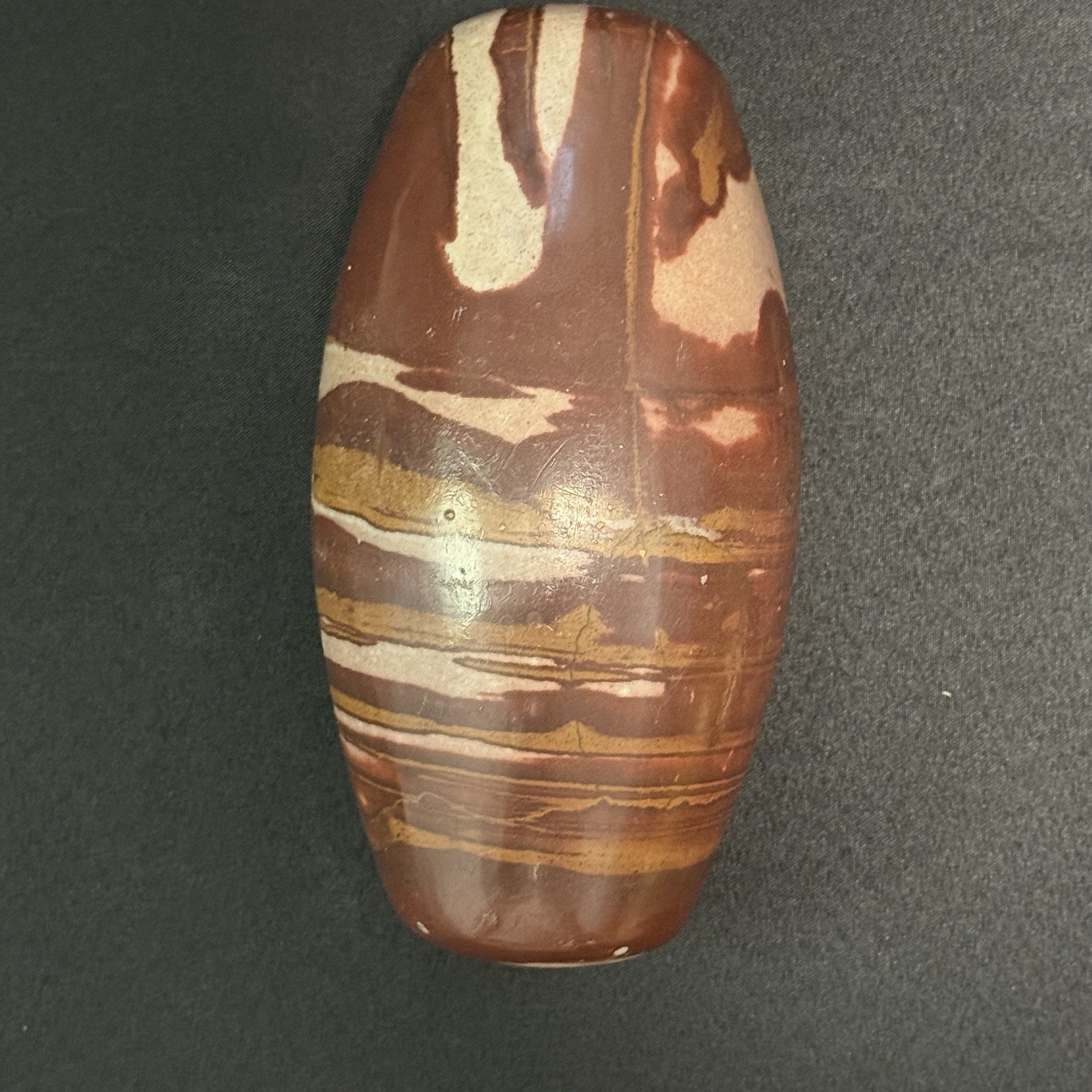 Stripped 9 Inch Shiva Lingam Natural stone from Narmada River in India SL25C9.11