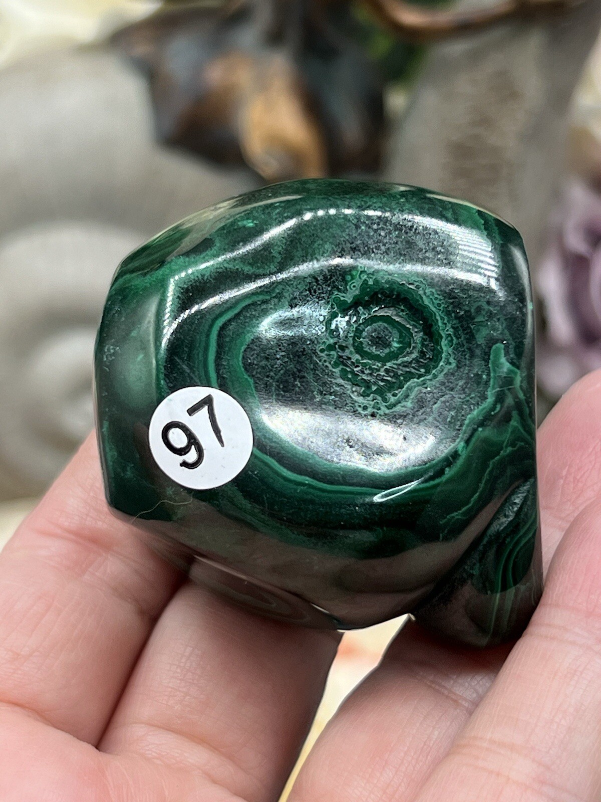 Natural Malachite Chunky Polished Freeforms L@@K Free ship & Gift