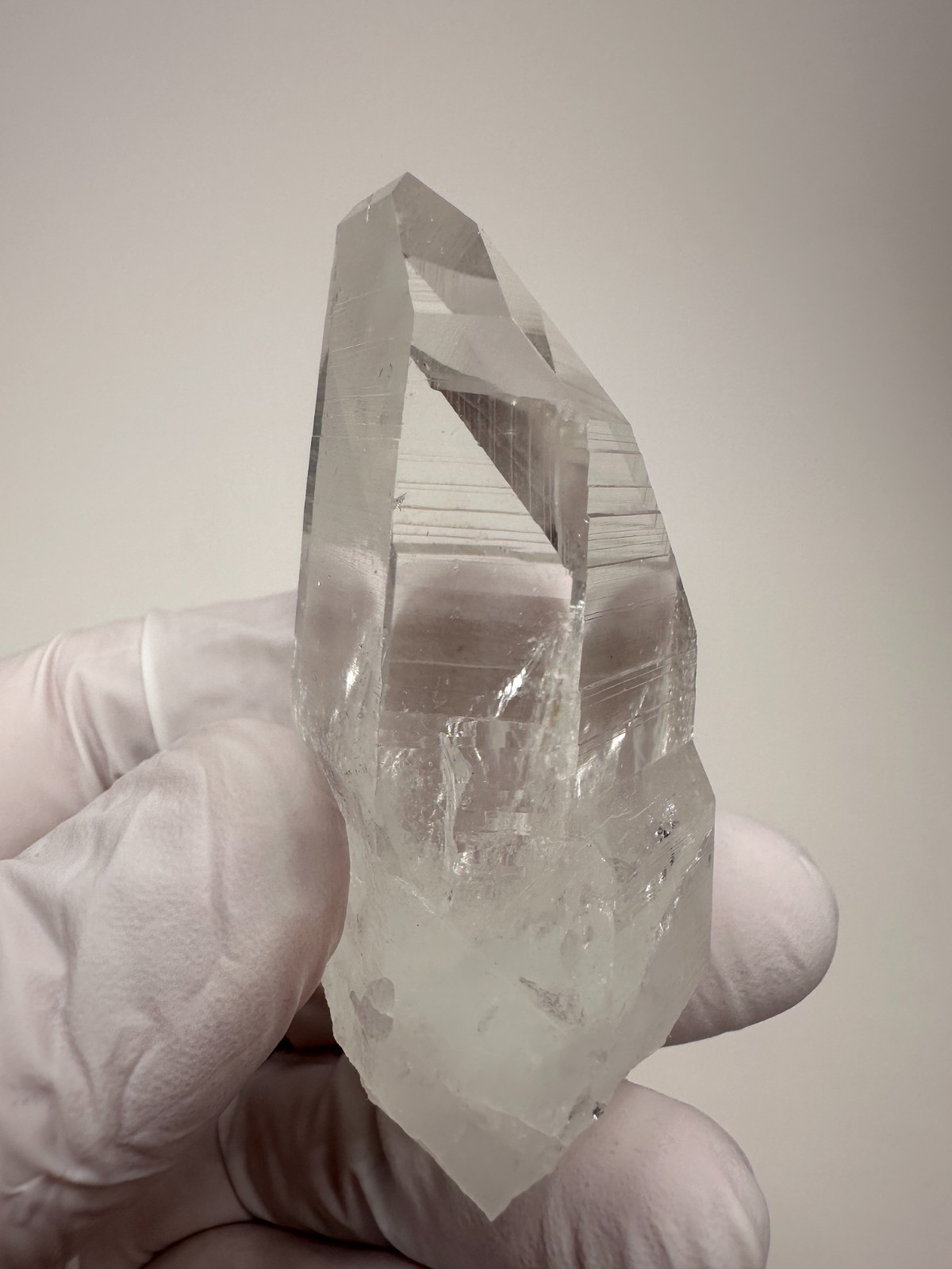 Optical Clear Colombian Lemurian Quartz Crystal Point