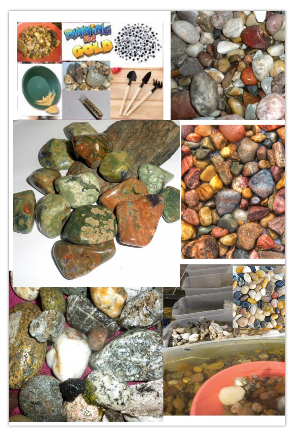 WASHINGTON MIXED ROUGH RIVER AND MOUNTAIN ROCKS FOR CRAFTS, NOT POLISHED!