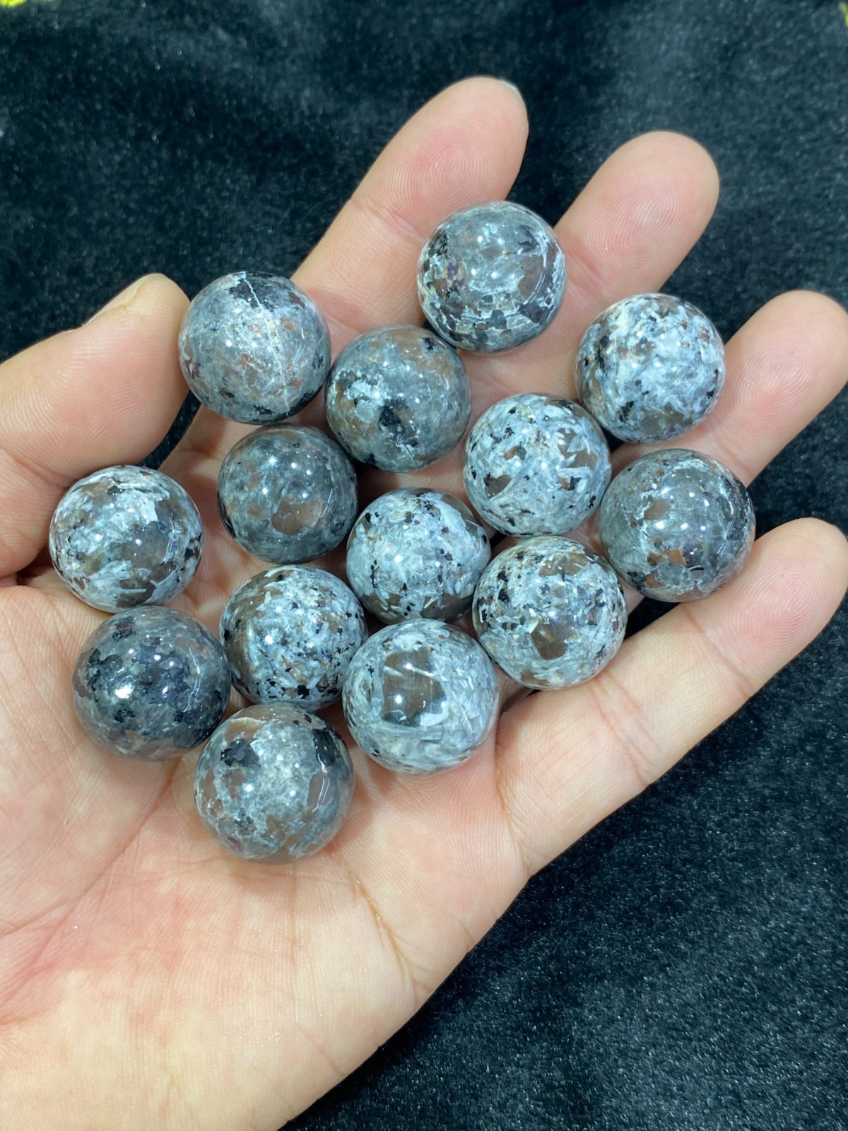 5pc Natural Yooperlite Sphere Quartz Crystal Carved ball reiki healing gift 20mm
