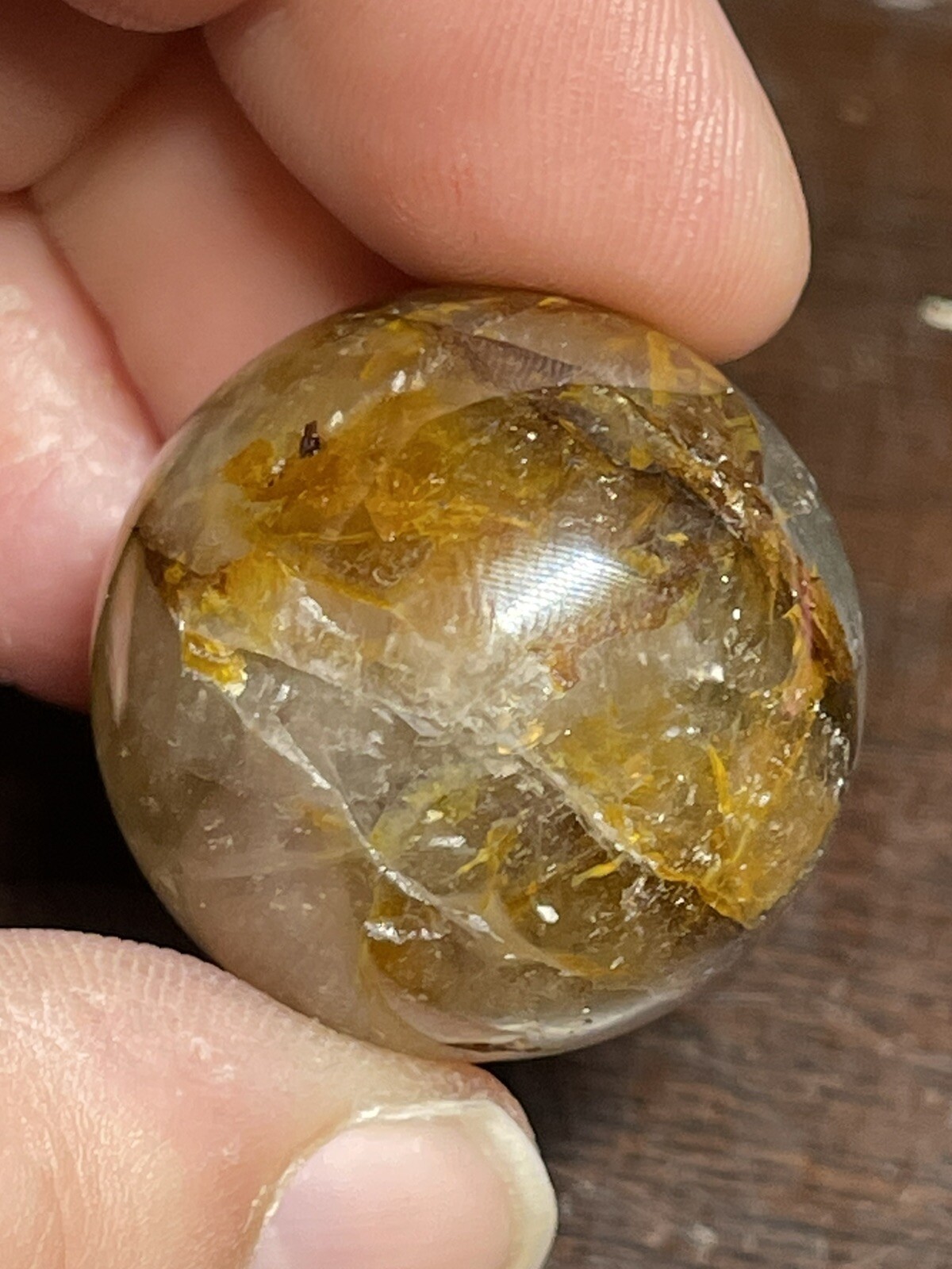 Golden Healer Mini Sphere Ball Orb Marble 26.5mm 23g