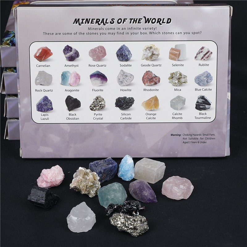 Minerals of the World 12 Pcs Natural Mineral Specimen Collection *1PCS