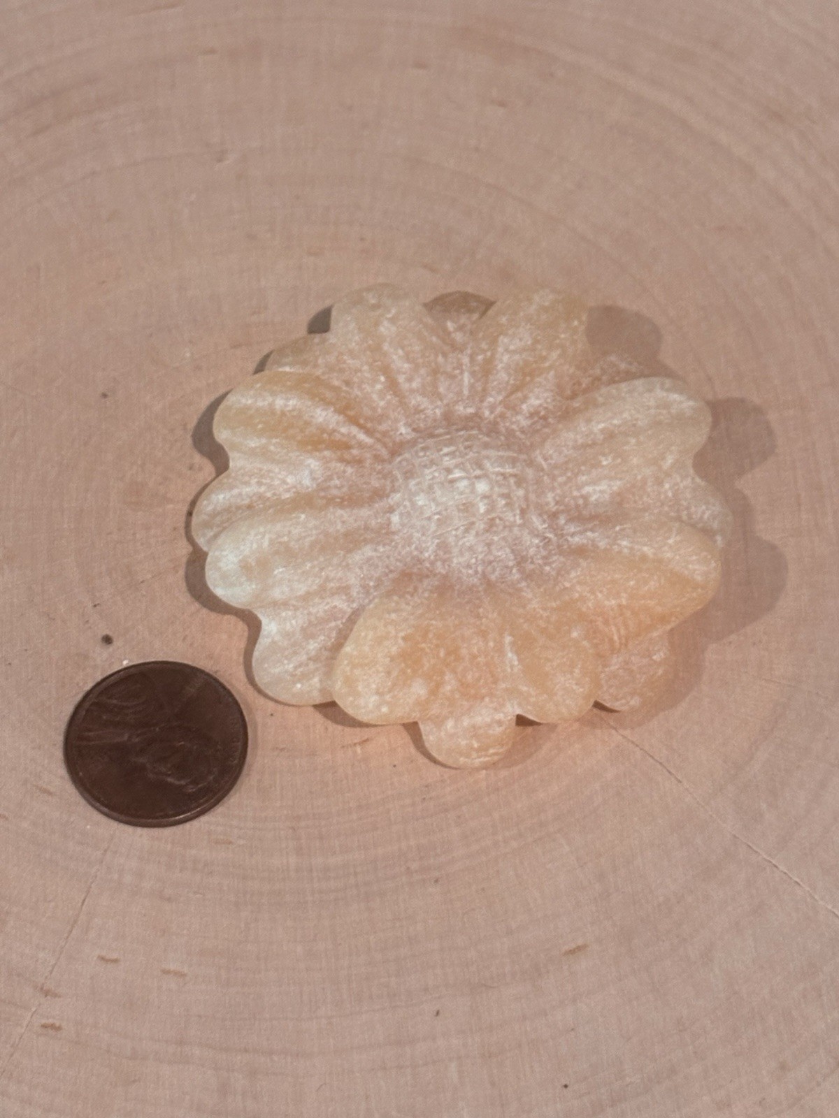 Orange Calcite Flower No Stand