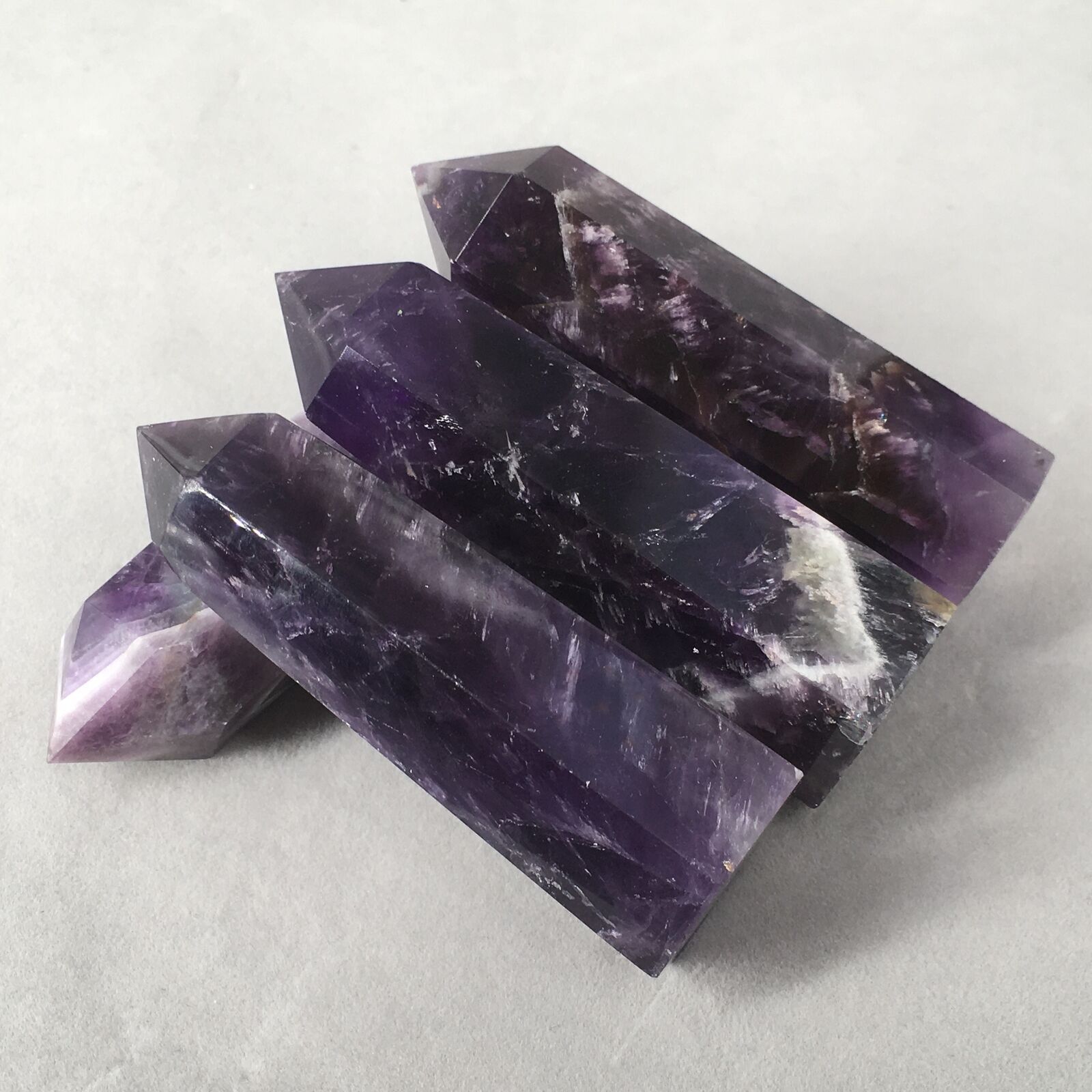 A+ Natural Dreamy Amethyst Quartz Obelisk quartz crystal wand Point healing 1PC