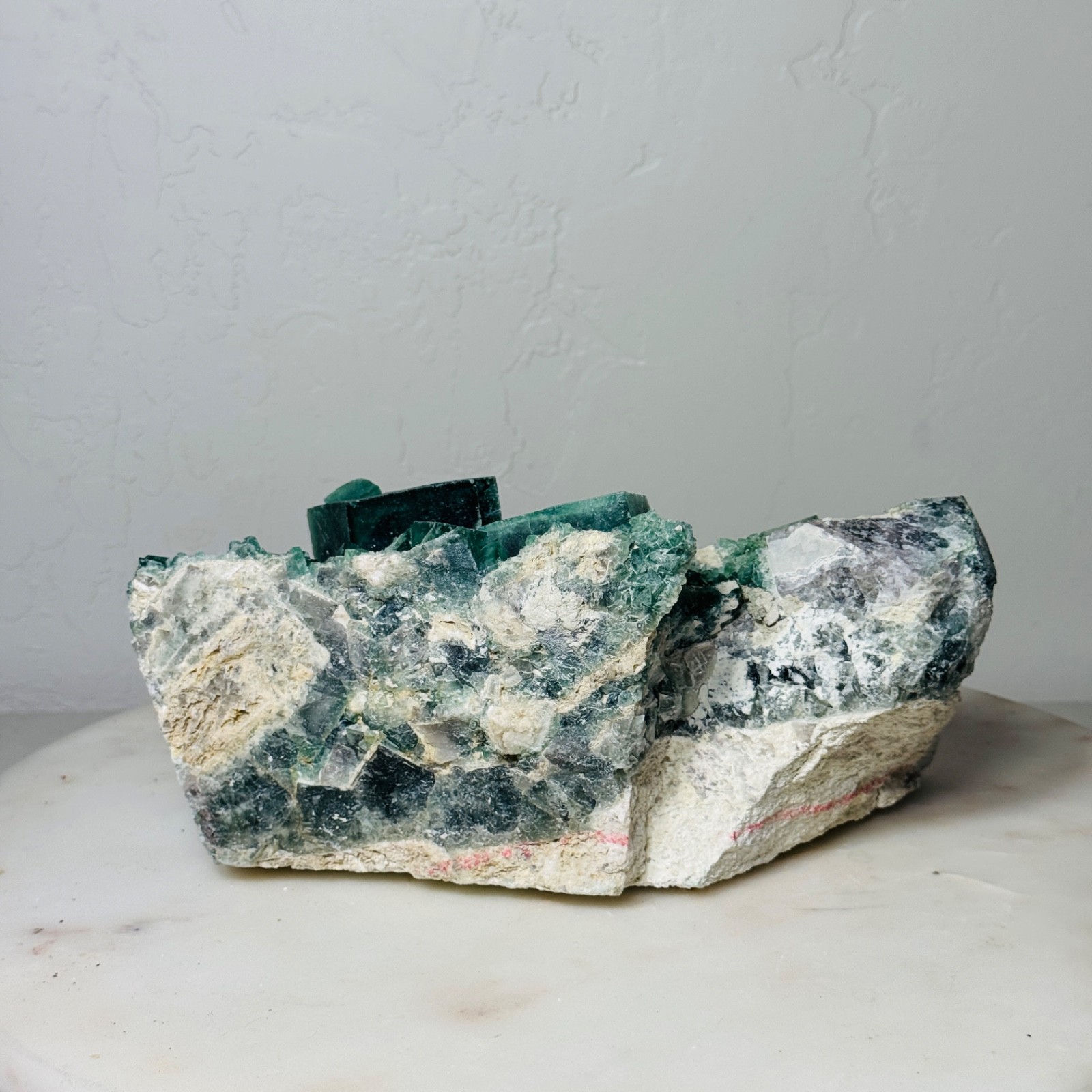 Raw Natural Large Fluorite Cluster – Green Crystal Specimen Decor | 9.8 lb