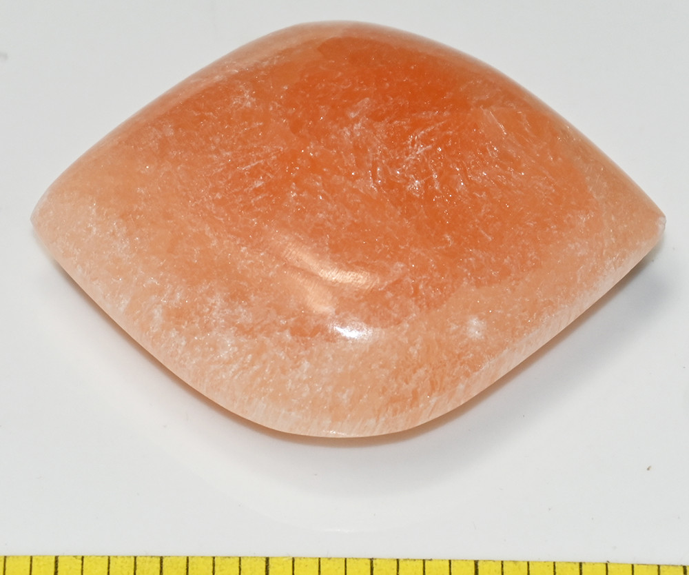ORANGE SELENITE Companion Stone. 2.5-3″. 1 polished stone