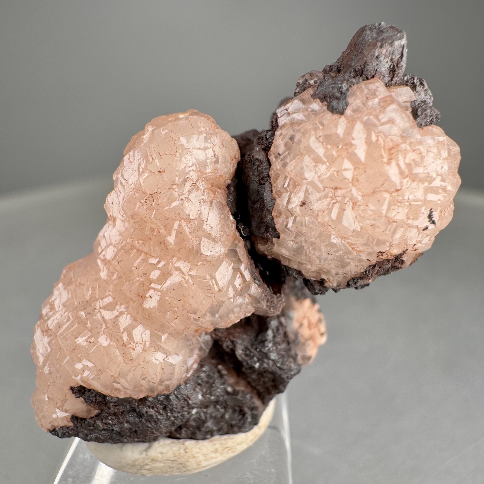 Nice Pink Manganocalcite Xls: Montreal Mine, Gogebic Range, Iron Co., Wisconsin
