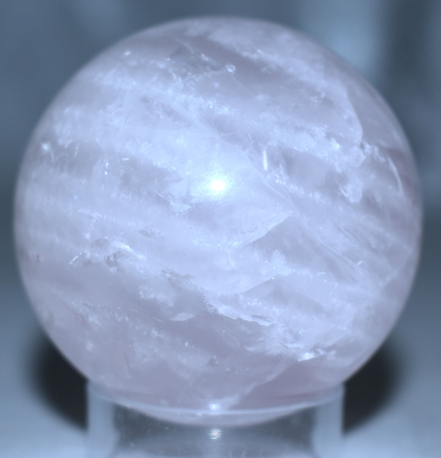 Beautiful Rose Quartz Sphere 1.98″/177 Grams