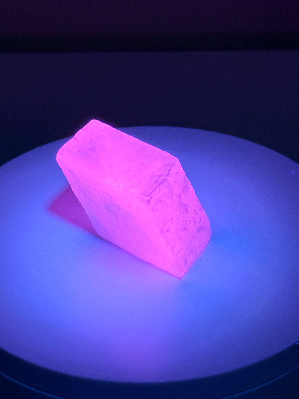 RADIANT Iceland Spar Calcite Crystal Specimen w/ Terlingua-like Fluorescence