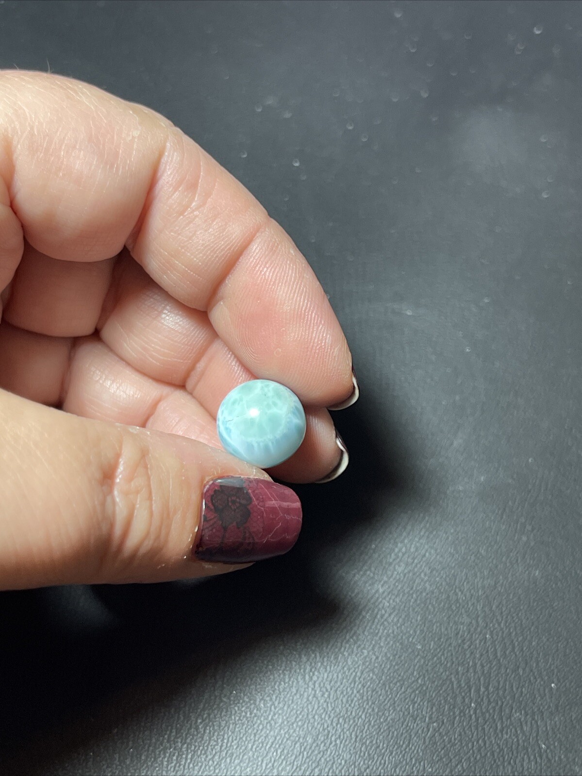 Larimar Mini Sphere Ball Orb Marble 12mm