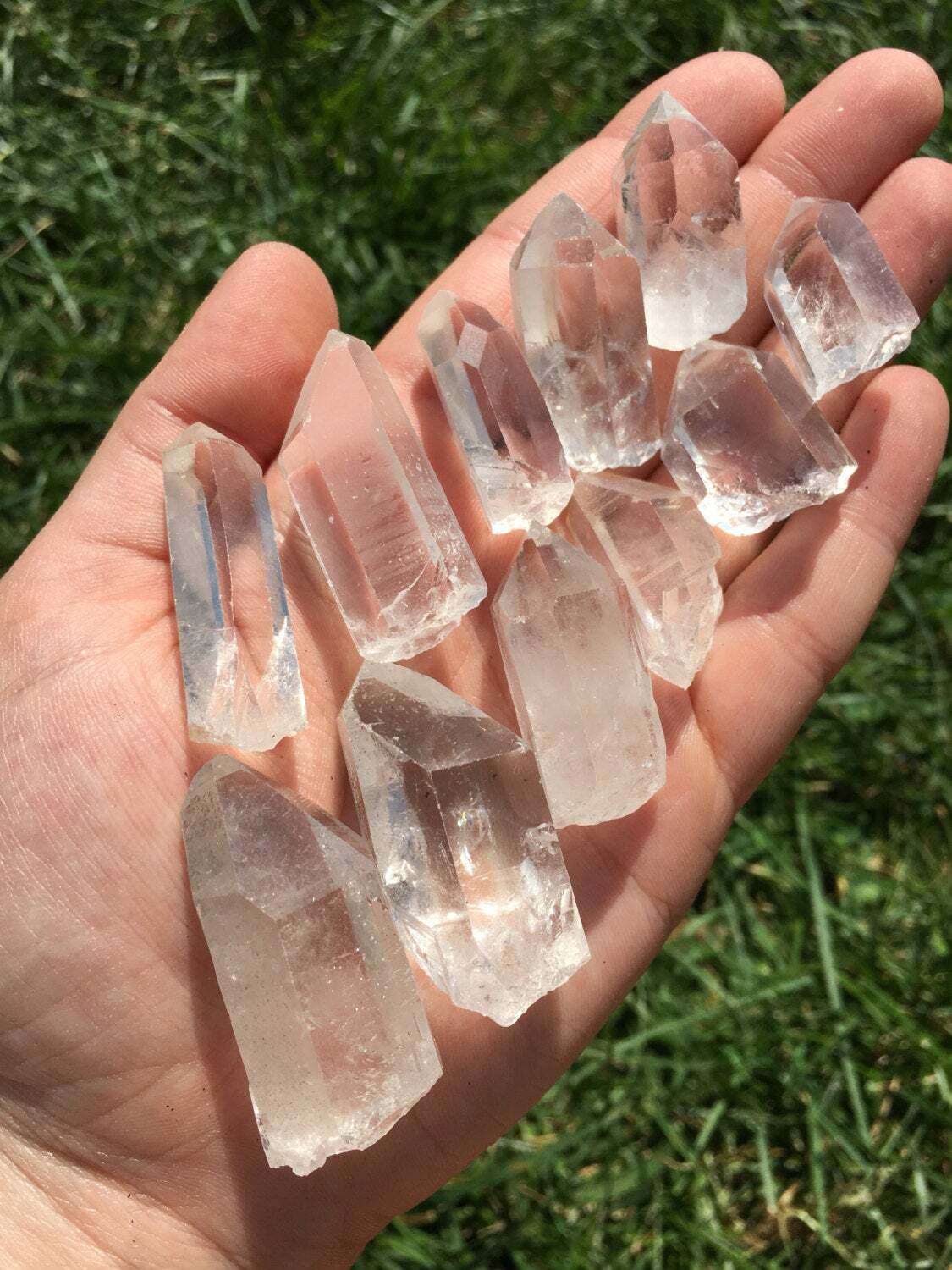 Raw Lemurian Quartz Crystal Point – Natural, Natural Lemurian Quartz from Brazil