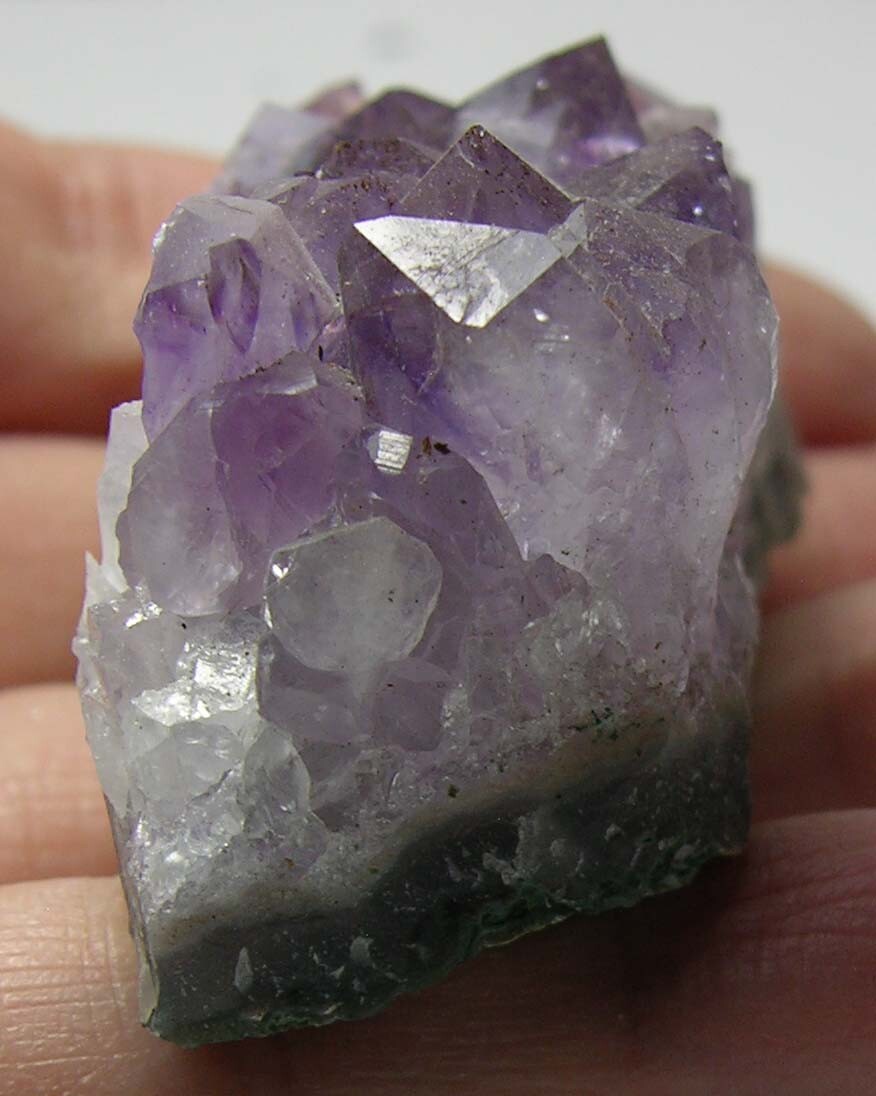 #8 2 3/8 in 100% Natural Brazilian Amethyst Crystal Cluster Specimen 72.00mm