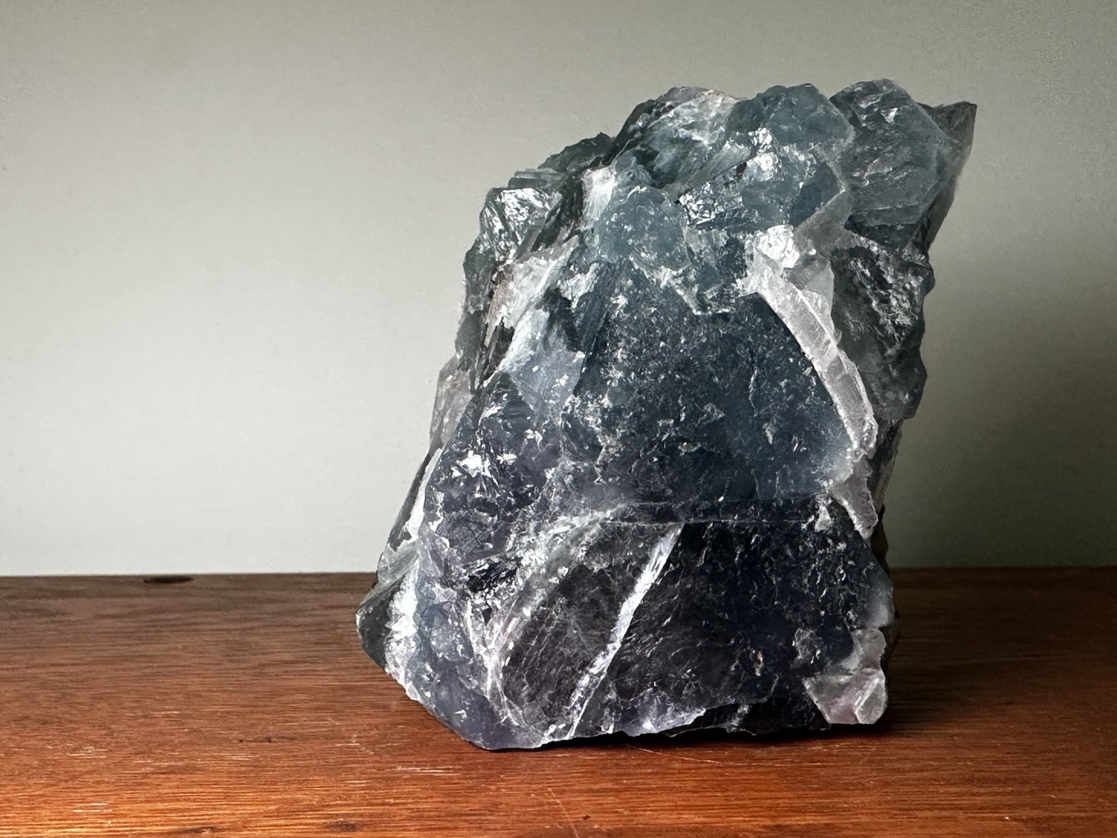Green Fluorite Crystal 748 Grams 3x3x2.5 Approx