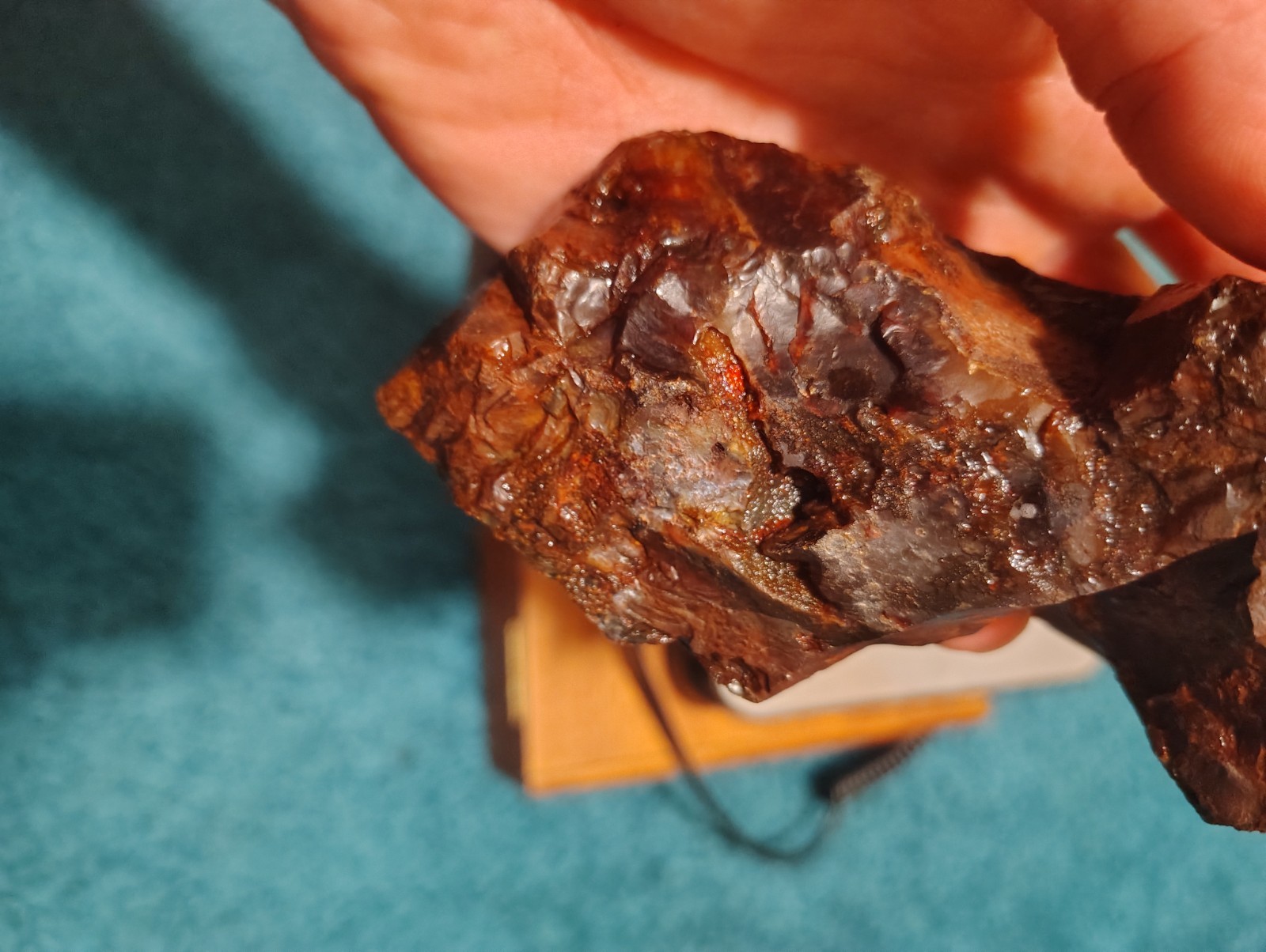 100% NATURAL Druzy Red Plume Agate/jasper/Quartz multi-color approx.6in 1lb 10oz