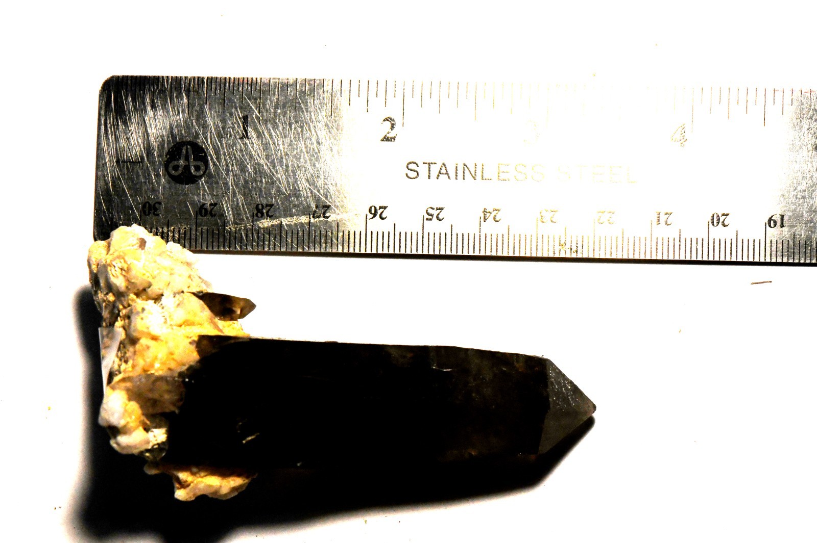#31 Very Dark Smokey Quartz Crystal Sawtooth Mts Idaho 3.6 x 1.5 x 2.0 inches