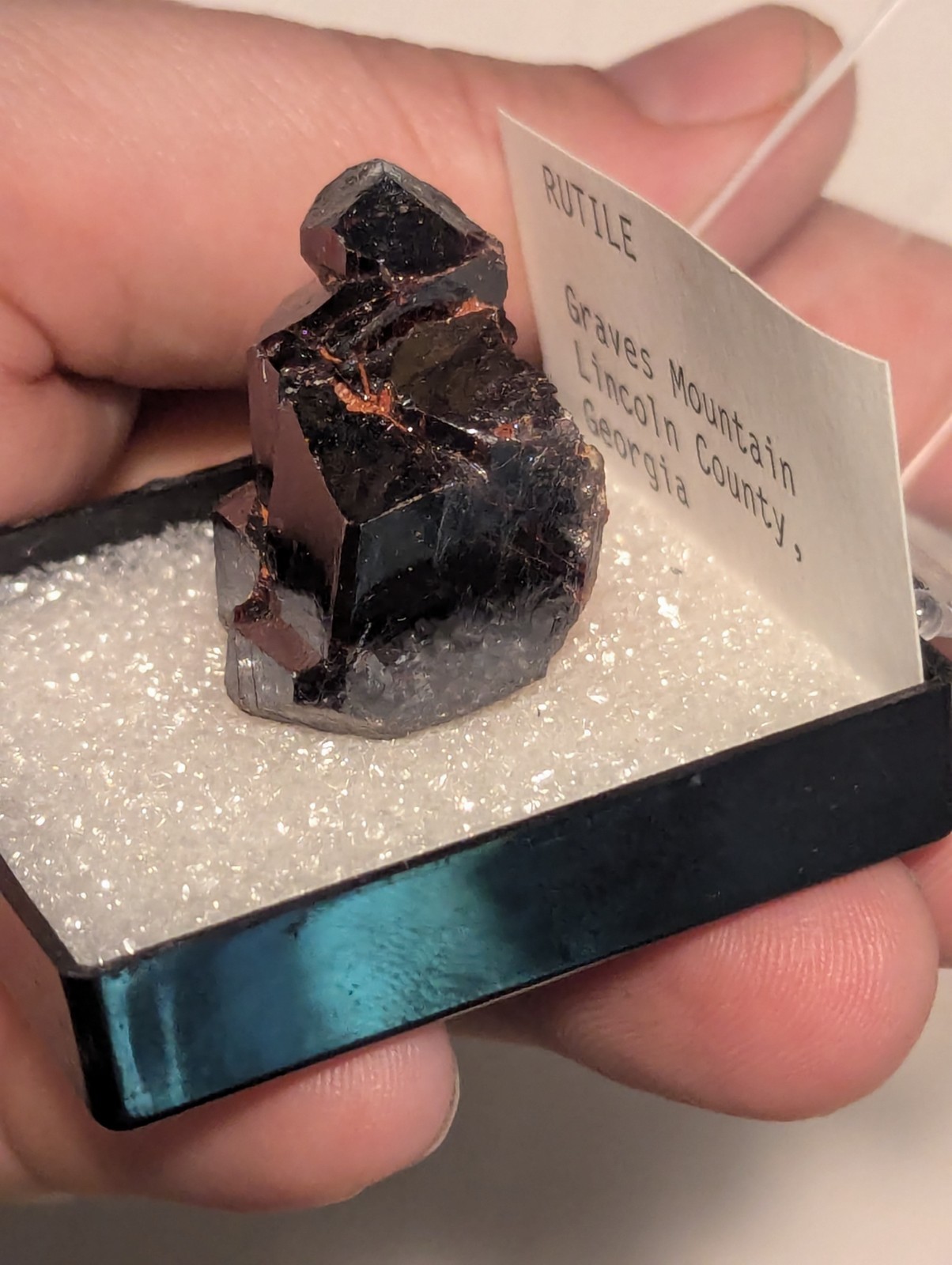 Large Natural Rutile Crystal Graves Mtn GA Georgia