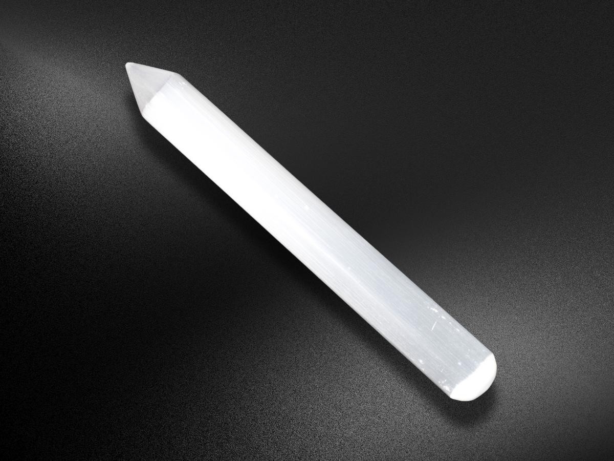 Selenite Crystal Wand, 5-6″ Polished Selenite Massage Wand for Energy