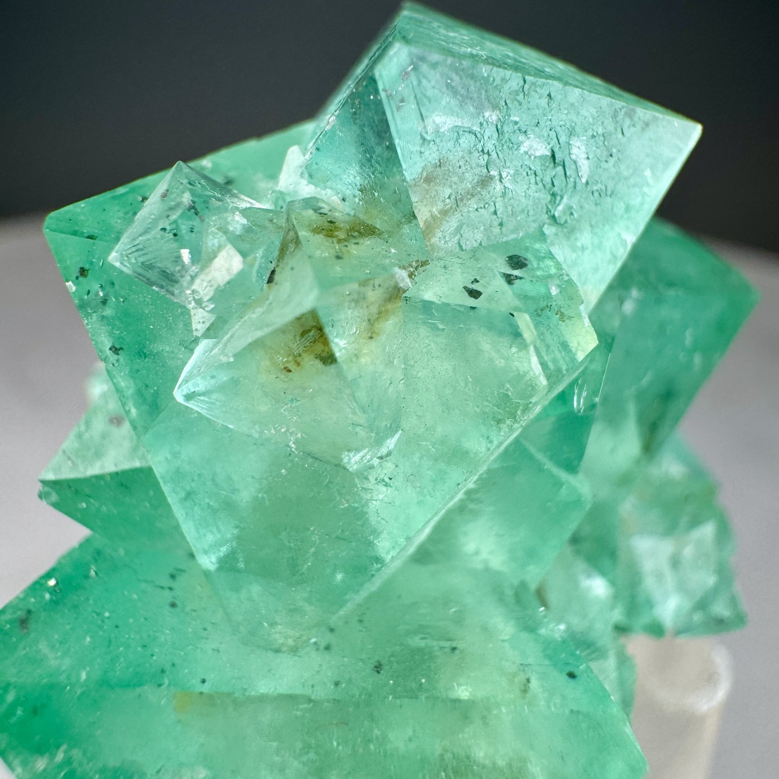 Fine Fluorite Crystals: Riemvasmaak, Northern Cape Province, South Africa