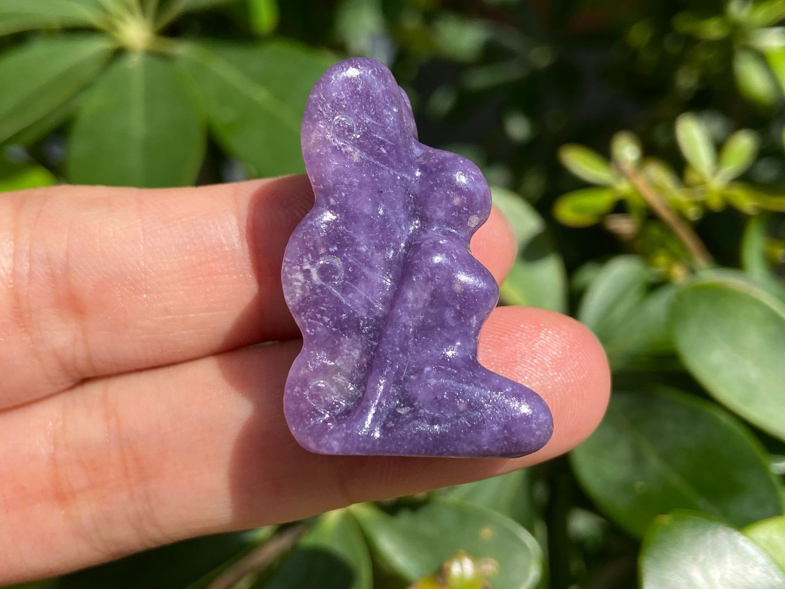 1.2″ Natural Fluorite Butterfly Fairy Carved Quartz Crystal Skull Healing 1PC
