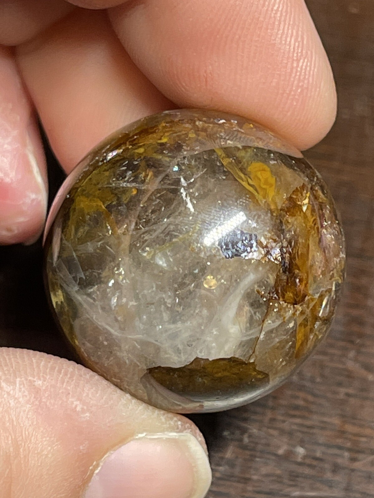 Golden Healer Mini Sphere Ball Orb Marble 26.5mm 23g