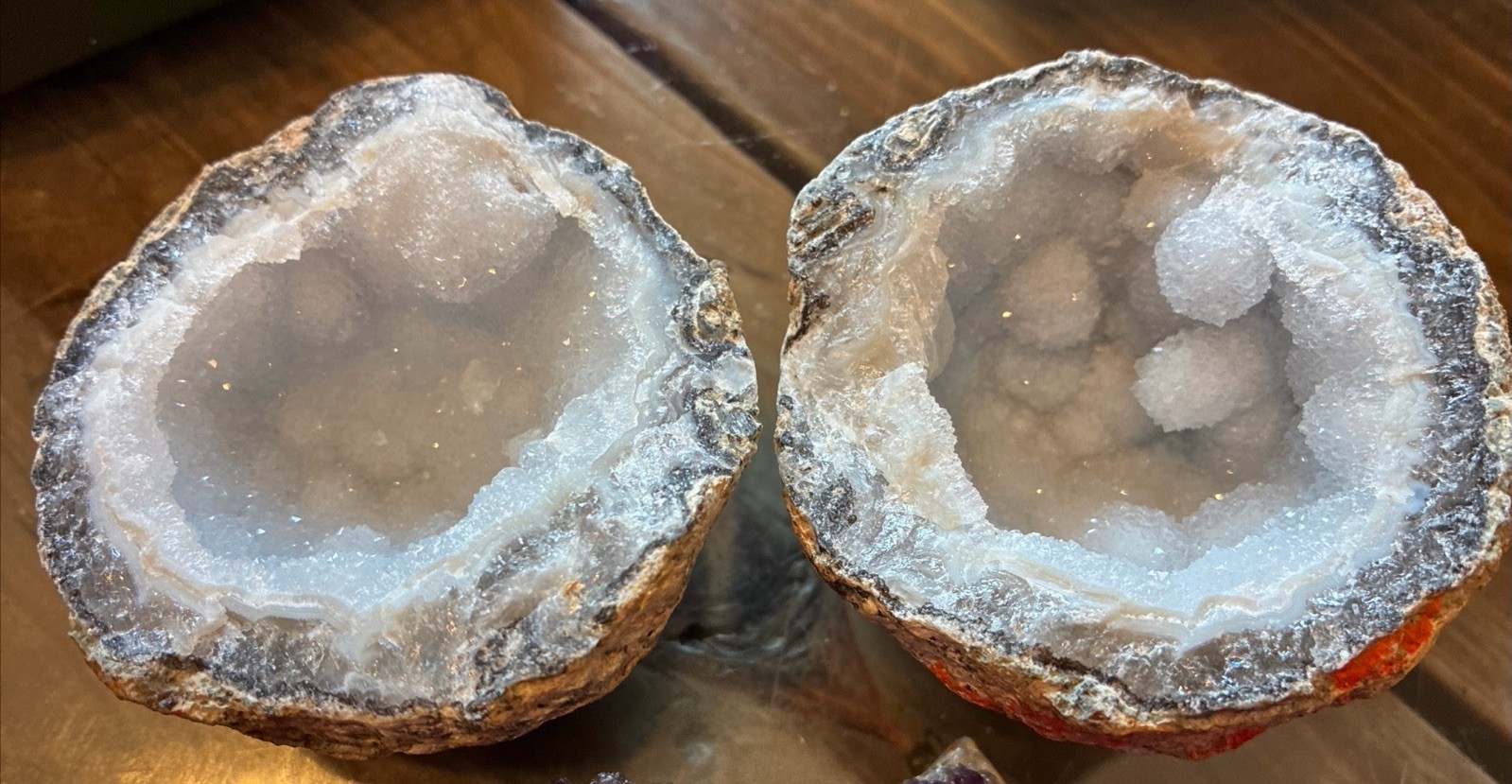 Round Crystal Cluster Natural Sparkly Raw Geode Unique