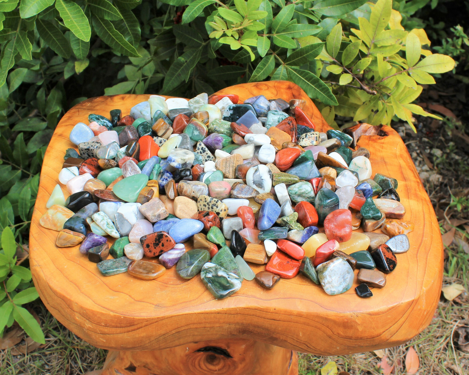 Assorted Mixed Tumbled Stones 1 lb Wholesale Bulk Lot SMALL 16 oz (About 100)