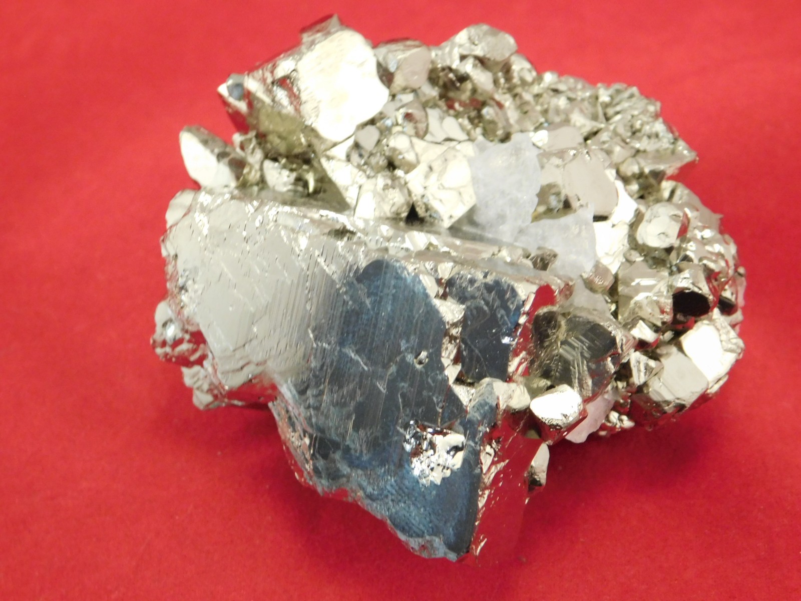 Larger! Nice and 100% Natural Pyrite CUBE Cluster Huanzala Mine Peru 326gr