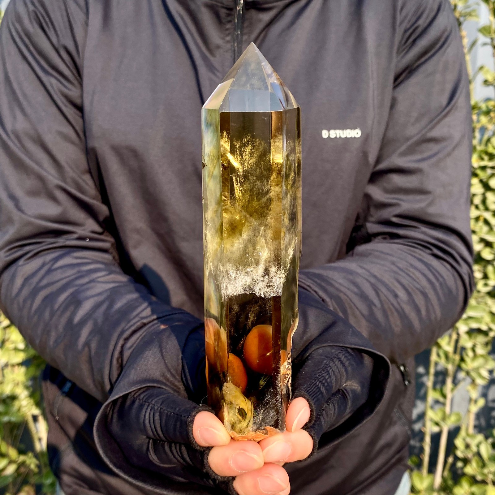 431G Citrine obelisk energy column Reiki healing