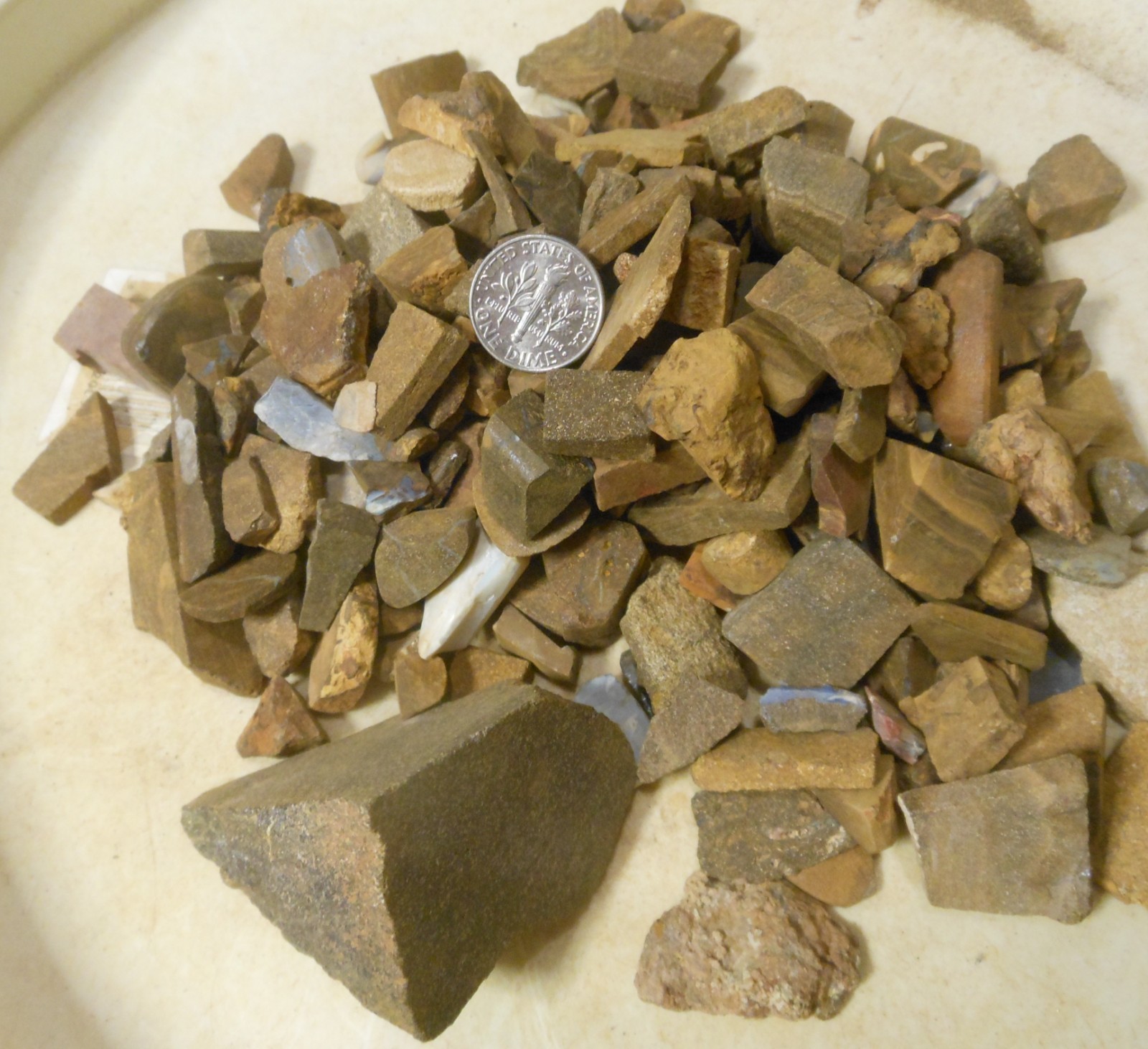 Australian Boulder Opal Rough Rubs 1.2lb Low Grade, Ships Today! USPS Priority
