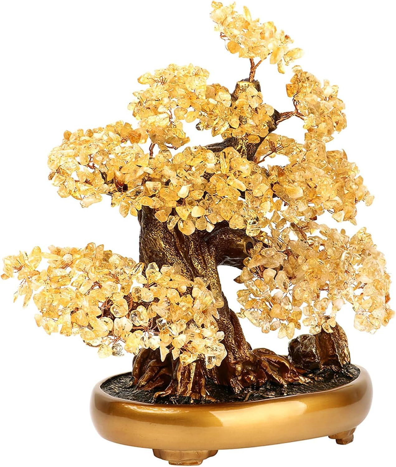 Feng Shui Money Tree Large Crystal Quartz Lucky Tree Gem Tree for Office Home Fe