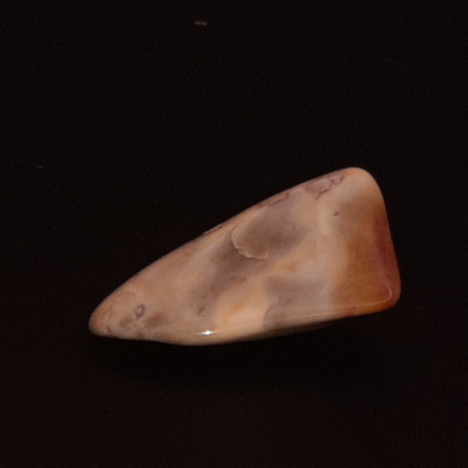 Ohio Flint Ridge Polished Tumbled Reddidsh/Brown and White Display Piece